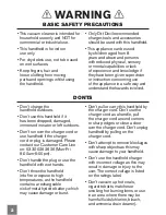 Preview for 2 page of Dirt Devil DDH06-E02 User Manual