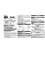 Dirt Devil Detailer MCV2000 Instruction Manual preview