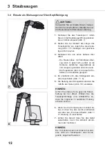 Preview for 12 page of Dirt Devil DUSTY 360 DD1400 Operating Manual