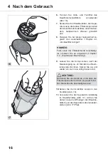 Preview for 16 page of Dirt Devil DUSTY 360 DD1400 Operating Manual