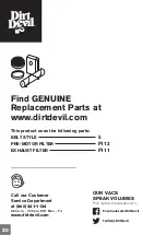 Preview for 20 page of Dirt Devil Endura Upright User Manual