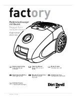 Dirt Devil Factory M3320 Operating Manual preview