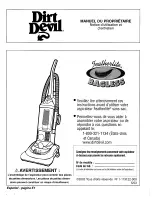 Preview for 25 page of Dirt Devil Featherlite Bagless Owner'S Manual