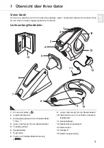 Preview for 3 page of Dirt Devil gator m138 Operating Manual