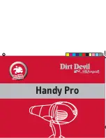 Dirt Devil Handy Pro Operating Manual предпросмотр