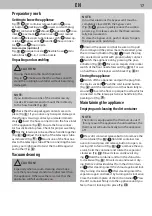 Preview for 17 page of Dirt Devil INFINITY AC DD5110 Instruction Manual