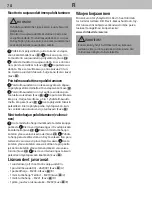 Preview for 78 page of Dirt Devil INFINITY AC DD5110 Instruction Manual