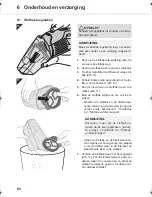 Предварительный просмотр 60 страницы Dirt Devil Joker M695 Operating Manual