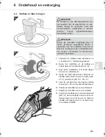 Предварительный просмотр 61 страницы Dirt Devil Joker M695 Operating Manual