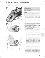 Предварительный просмотр 75 страницы Dirt Devil Joker M695 Operating Manual