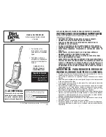 Preview for 11 page of Dirt Devil M084610 Owner'S Manual