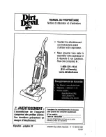 Preview for 13 page of Dirt Devil M088900 Owner'S Manual