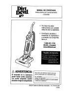 Предварительный просмотр 26 страницы Dirt Devil M088900 Owner'S Manual