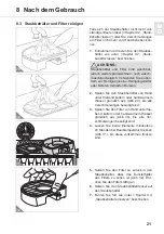 Предварительный просмотр 21 страницы Dirt Devil M613 Operating Manual