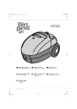 Preview for 1 page of Dirt Devil M7003 Operating Manual