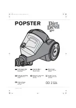 Dirt Devil Popster DD 2324 Operating Manual preview