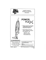 Dirt Devil Power FfeX Owner'S Manual preview