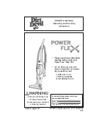 Preview for 1 page of Dirt Devil Power Flex Owner'S Manual