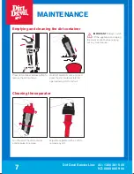 Preview for 8 page of Dirt Devil Raider upright DDRU User Manual