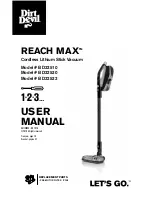 Dirt Devil reach max BD22510 User Manual preview