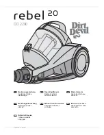 Dirt Devil Rebel 20 DD 2200 Operating Manual preview