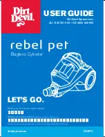 Dirt Devil rebel pet User Manual preview