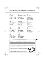 Preview for 61 page of Dirt Devil Royal Swiffy Operating Manual