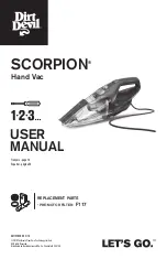 Предварительный просмотр 1 страницы Dirt Devil Scorpion User Manual