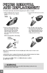 Предварительный просмотр 10 страницы Dirt Devil Scorpion User Manual