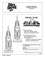 Dirt Devil Swivel Glide Vision Owner'S Manual предпросмотр