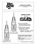 Preview for 9 page of Dirt Devil Swivel Glide Vision Owner'S Manual