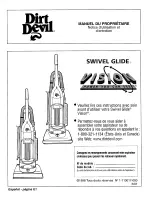 Preview for 24 page of Dirt Devil Swivel Glide Vision Owner'S Manual