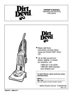 Предварительный просмотр 1 страницы Dirt Devil Swivel Glide Owner'S Manual