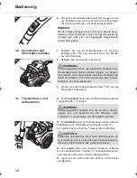 Preview for 12 page of Dirt Devil twinfinity m5040 Operating Manual