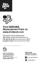 Preview for 19 page of Dirt Devil UD70167P User Manual