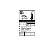 Preview for 1 page of Dirt Devil UD70200PC Owner'S Manual