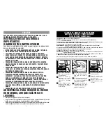 Preview for 6 page of Dirt Devil UD70230 Owner'S Manual