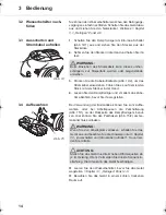 Предварительный просмотр 14 страницы Dirt Devil Vaporflex M3101 Operating Manual