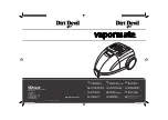 Dirt Devil Vapormate Operating Instructions Manual предпросмотр