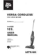 Dirt Devil Versa Cordless BD22025 User Manual preview