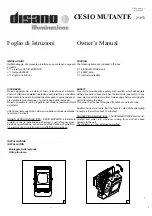 disano Cesio Mutante Owner'S Manual preview