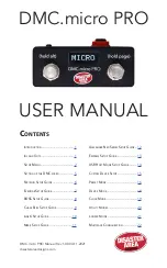 Disaster Area Designs DMC.micro PRO Manual предпросмотр