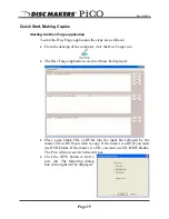 Preview for 16 page of Disc Makers Pico MAC User Manual