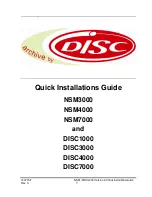 Предварительный просмотр 1 страницы Disc DISC1000 Quick Installation Manual