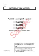 Предварительный просмотр 1 страницы DISCO DAC552 Installation Manual