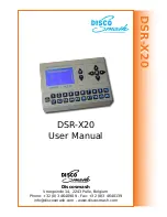 Preview for 1 page of DiscoSmash DSR-X20 User Manual