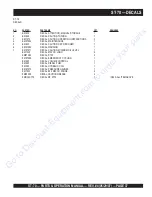 Preview for 36 page of Discount Equipment MAYCO ST-70 Parts And Operation Manual