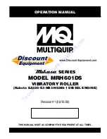 Предварительный просмотр 1 страницы Discount Equipment MULTIQUIP Mikasa Series Operation Manual