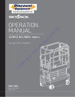 Discount Equipment SKYJACK SJ3013 Operation Manual предпросмотр