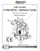 Preview for 1 page of Discount Equipment SS-16 Operator'S Manual